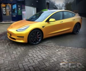 Tesla Energetic Yellow wrap